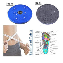 Tummy Twister | Twisting Waist Disc | Waist Trimmer | Fat Burner | Aerobic Exercise Foot Exercise Fitness Twister | Fat Buster | Perfect Home Gym Equipment for Men & Women GenzVybs